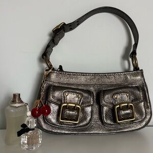 Y2k Coach Legacy Metallic Small Hobo